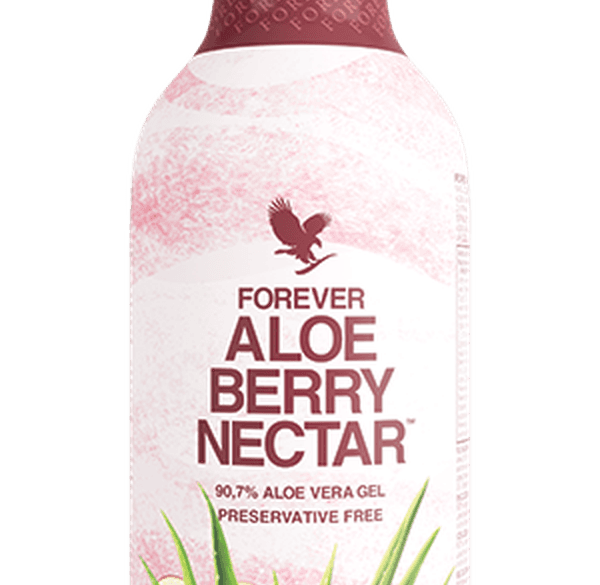 Forever Aloe Berry Nectar — official Forever image; Red berries and aloe